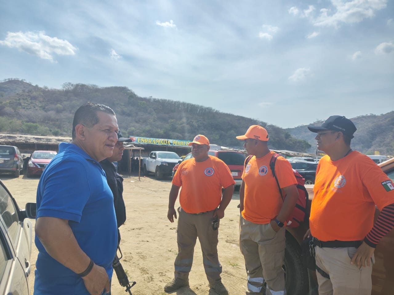 Alcalde supervisa y recorre el balneario del Río Papagayo en el municipio de Juan R. Escudero.
