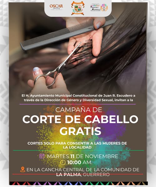 CAMPAÑA DE CORTE DE CABELLO GRATUITO EN LA COMUNIDAD DE LA PALMA