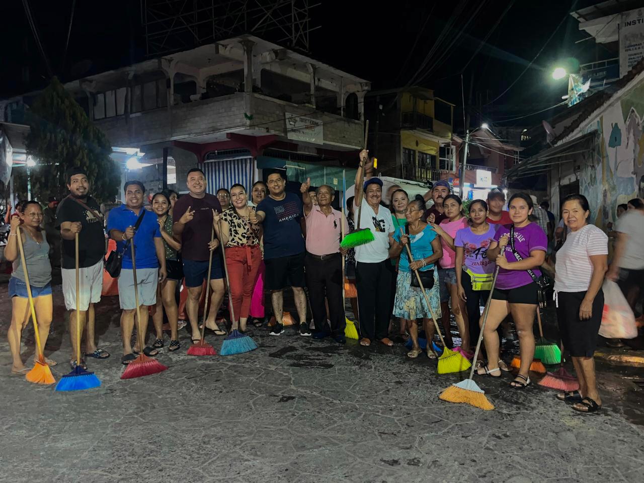 Se realizan labores de limpieza rumbo a la Feria Guadalupana 2025.