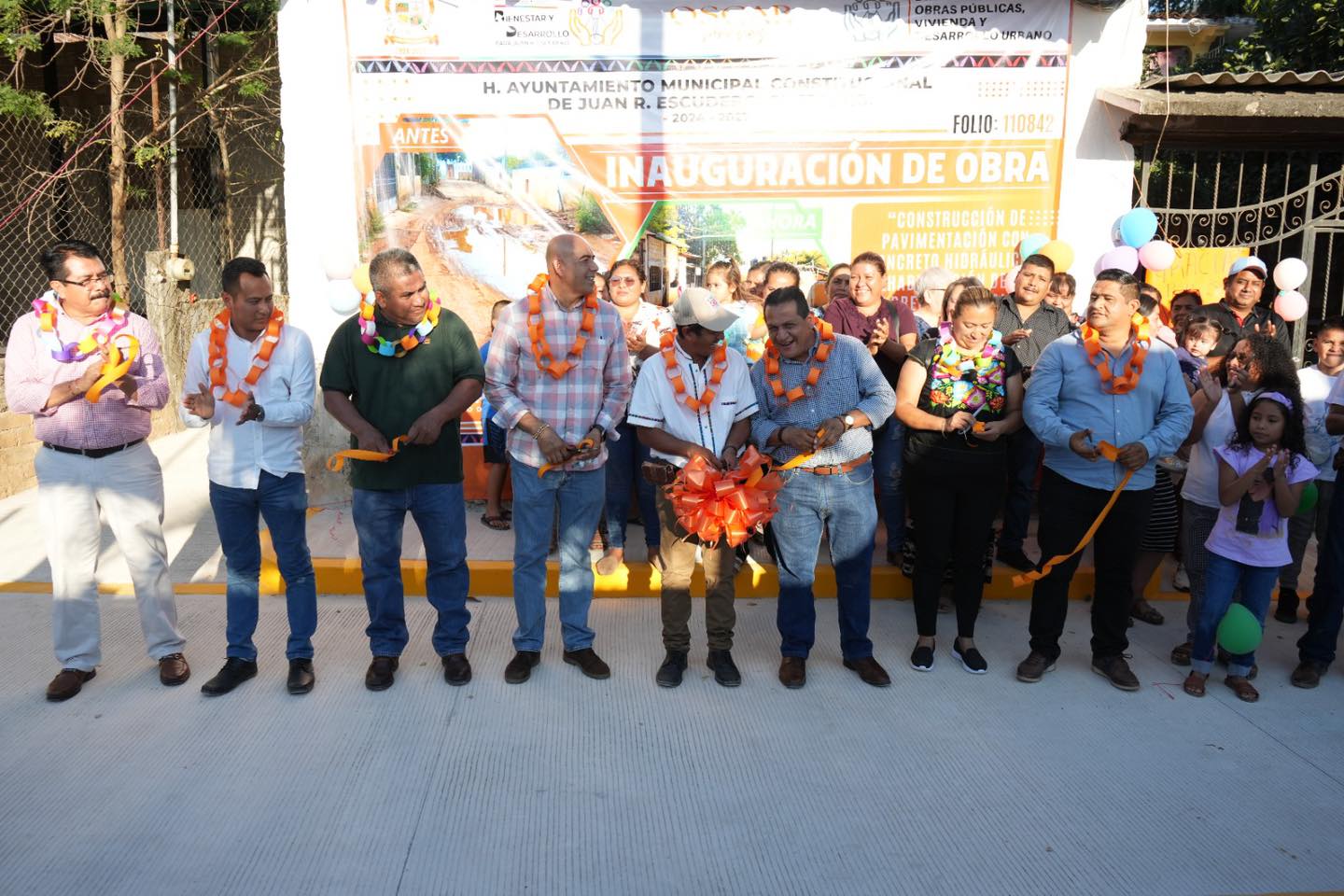 Entrega el Presidente Municipal obra de infraestructura en la Colonia Lázaro Cardenas