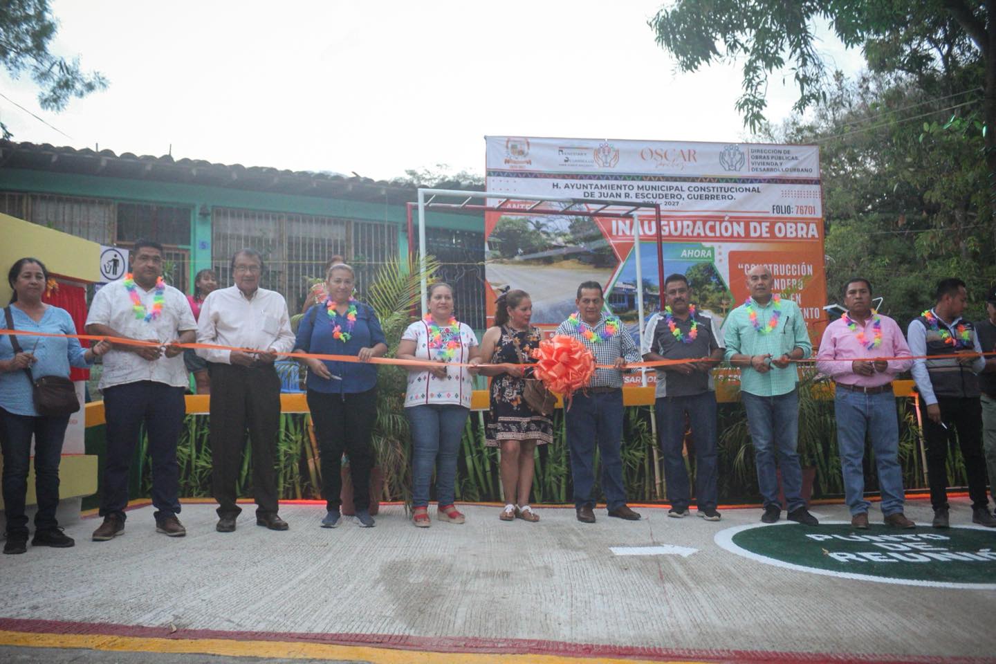 Inaugura Oscar Sánchez Luna sendero seguro en el fraccionamiento Las Palmas