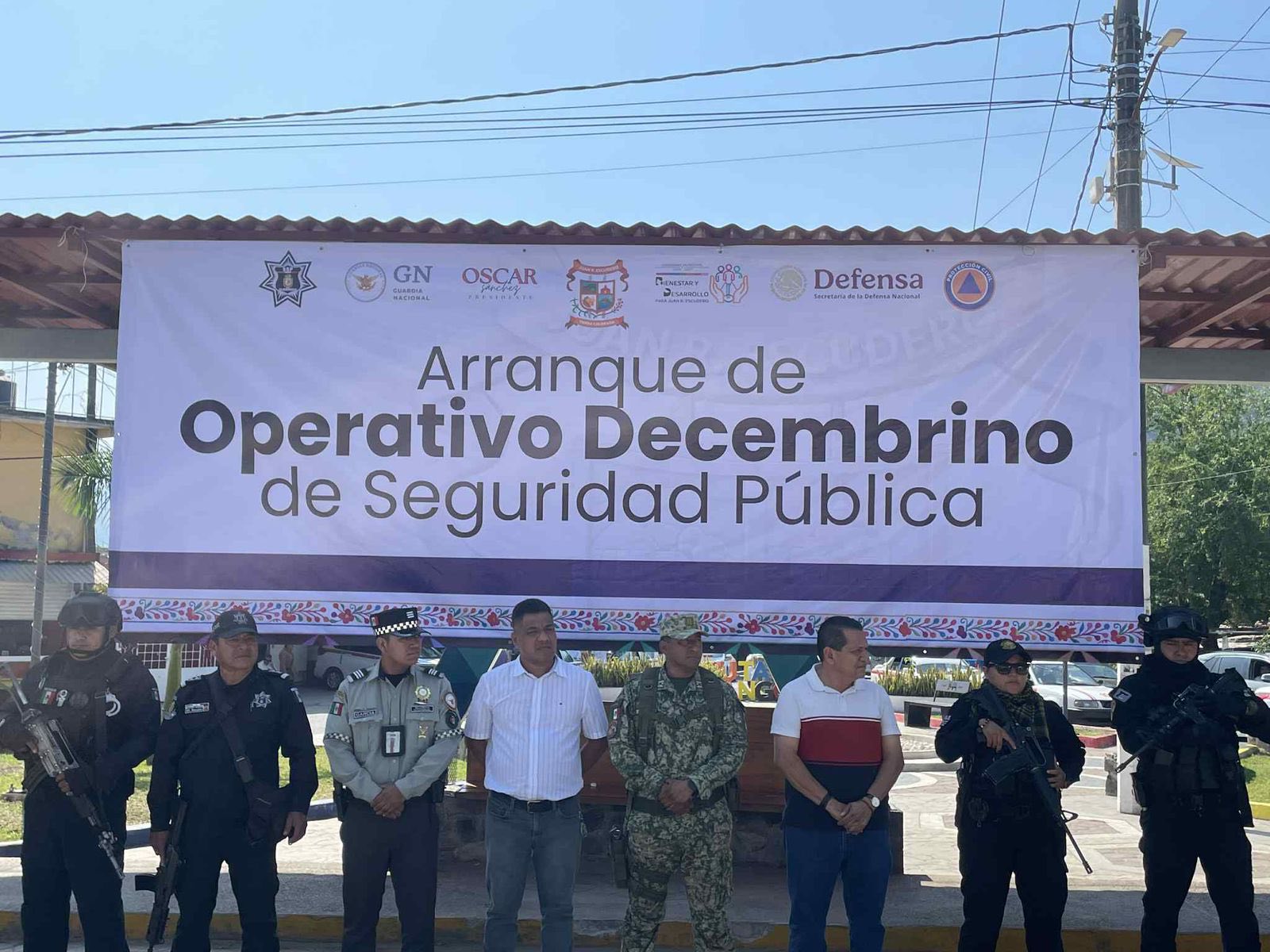 ARRANQUE DEL OPERATIVO DECEMBRINO DE SEGURIDAD PÚBLICA